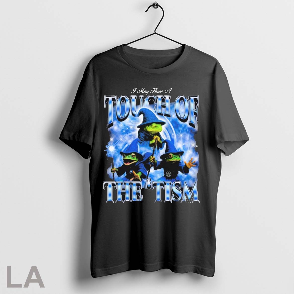 Original I May Have A Touch Of The Tism Frog Wizard - Adult & Kids T-Shirts, Sweatshirts & Hoodies apparel design preview 1