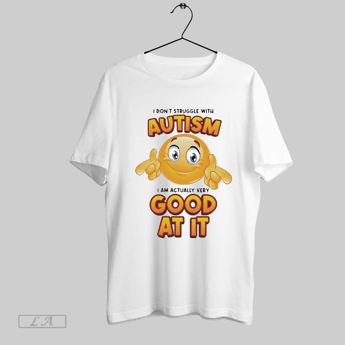 Original I Dont Struggle With Autism Am Actually Very - Adult & Kids T-Shirts, Sweatshirts & Hoodies apparel design preview 1
