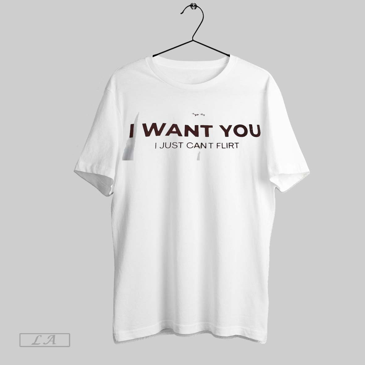 Original I Want You Just Cant Flirt - Adult & Kids T-Shirts, Sweatshirts & Hoodies apparel design preview 1