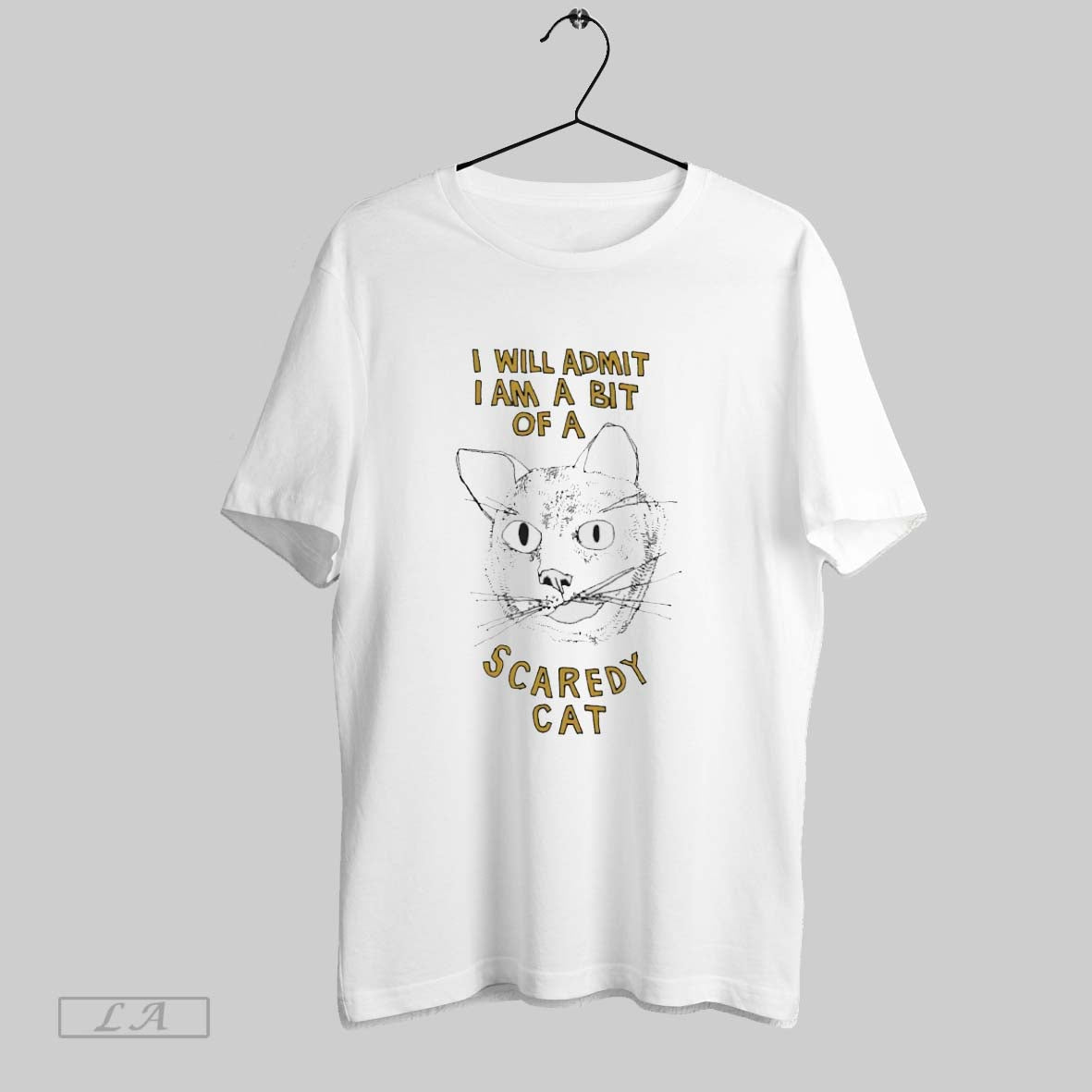Original I Will Admit Am A Bit Of Scaredy Cat - Adult & Kids T-Shirts, Sweatshirts & Hoodies apparel design preview 1