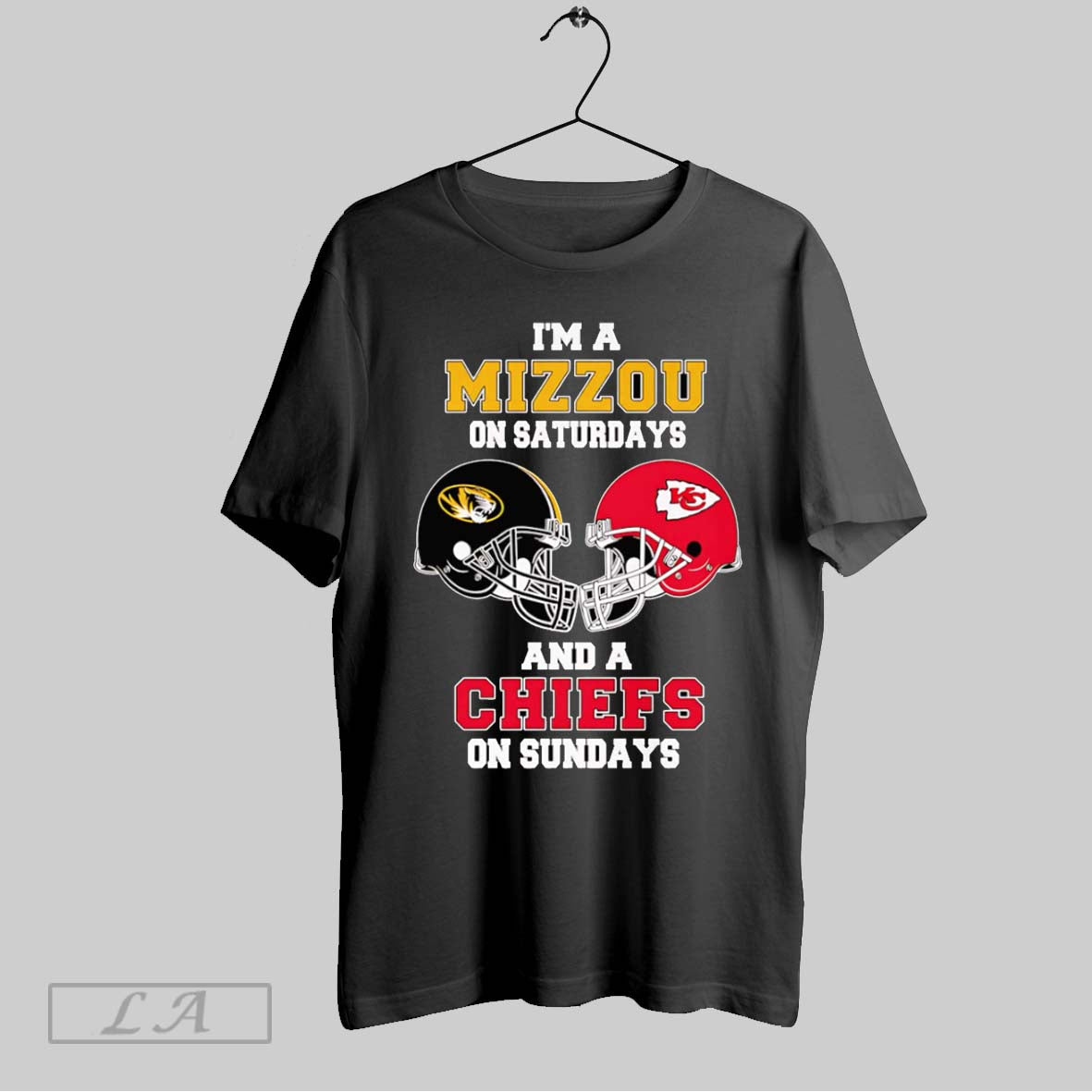 Original Im A Mizzou On Saturdays And Chiefs Sundays - Adult & Kids T-Shirts, Sweatshirts & Hoodies apparel design preview 1