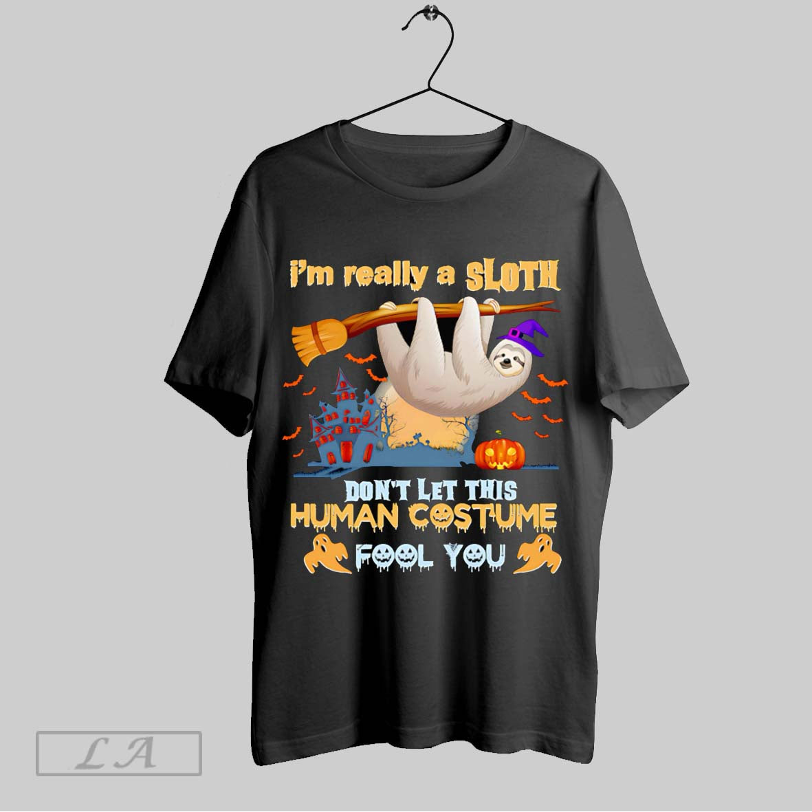 Original Im Really A Sloth Dont Let This Human - Adult & Kids T-Shirts, Sweatshirts & Hoodies apparel design preview 1