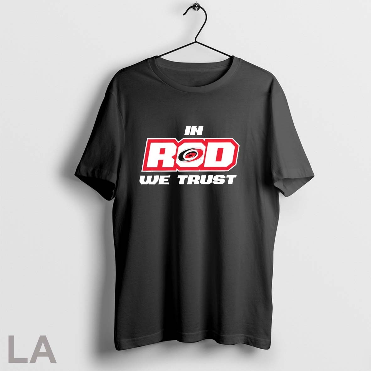 Original In Rod We Trust Carolina Hurricanes Hockey - Adult & Kids T-Shirts, Sweatshirts & Hoodies apparel design preview 1
