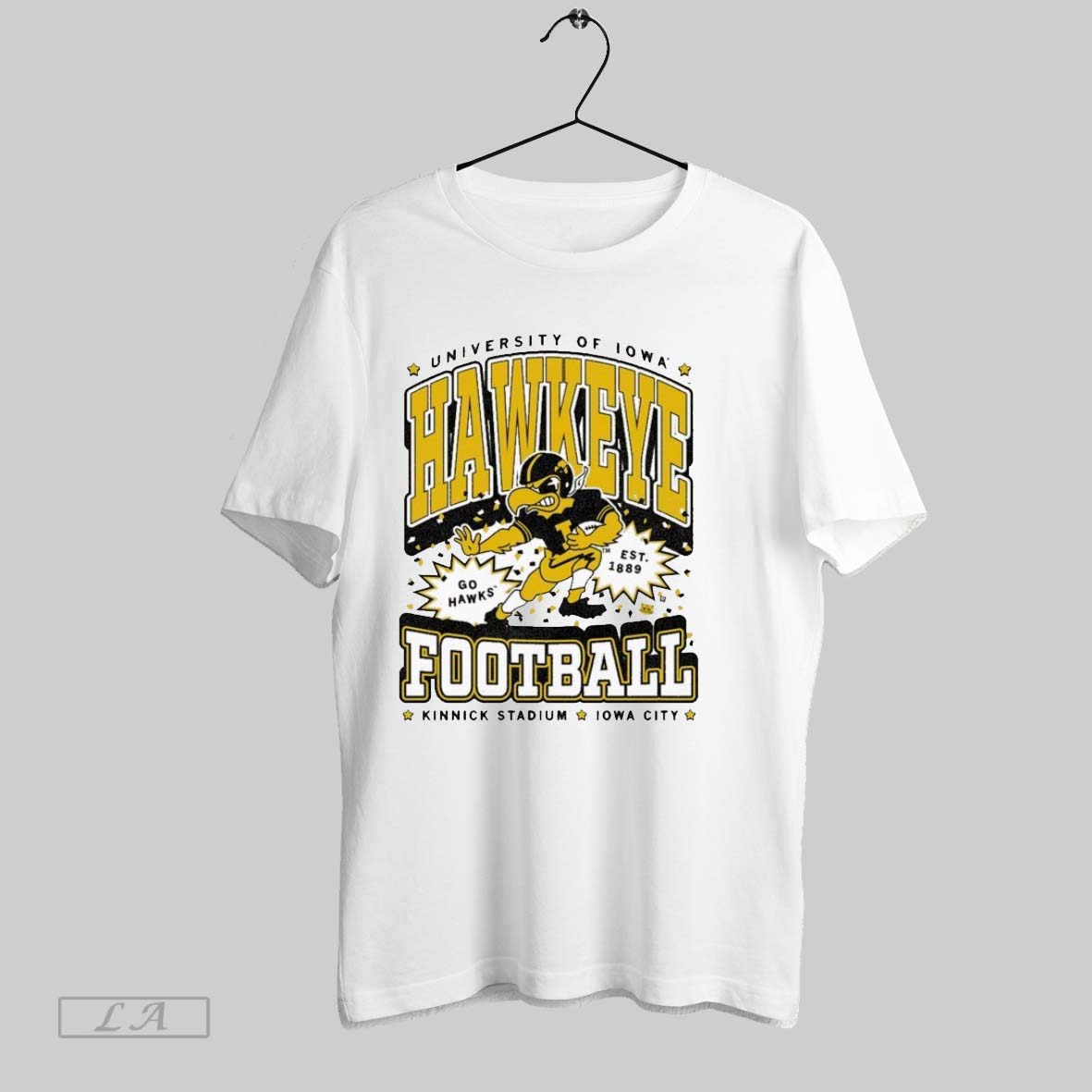 Original Iowa Hawkeyes Go Hawks Kinnick Stadium City - Adult & Kids T-Shirts, Sweatshirts & Hoodies apparel design preview 1