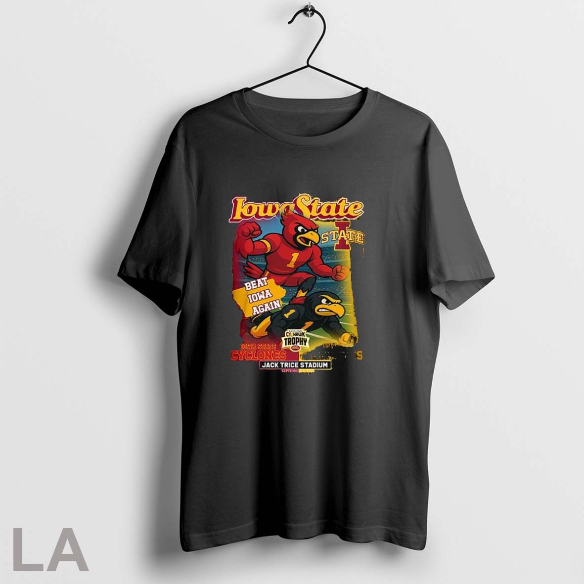 Original Iowa State Cyclones Beat Again Mascot 2025 - Adult & Kids T-Shirts, Sweatshirts & Hoodies apparel design preview 1