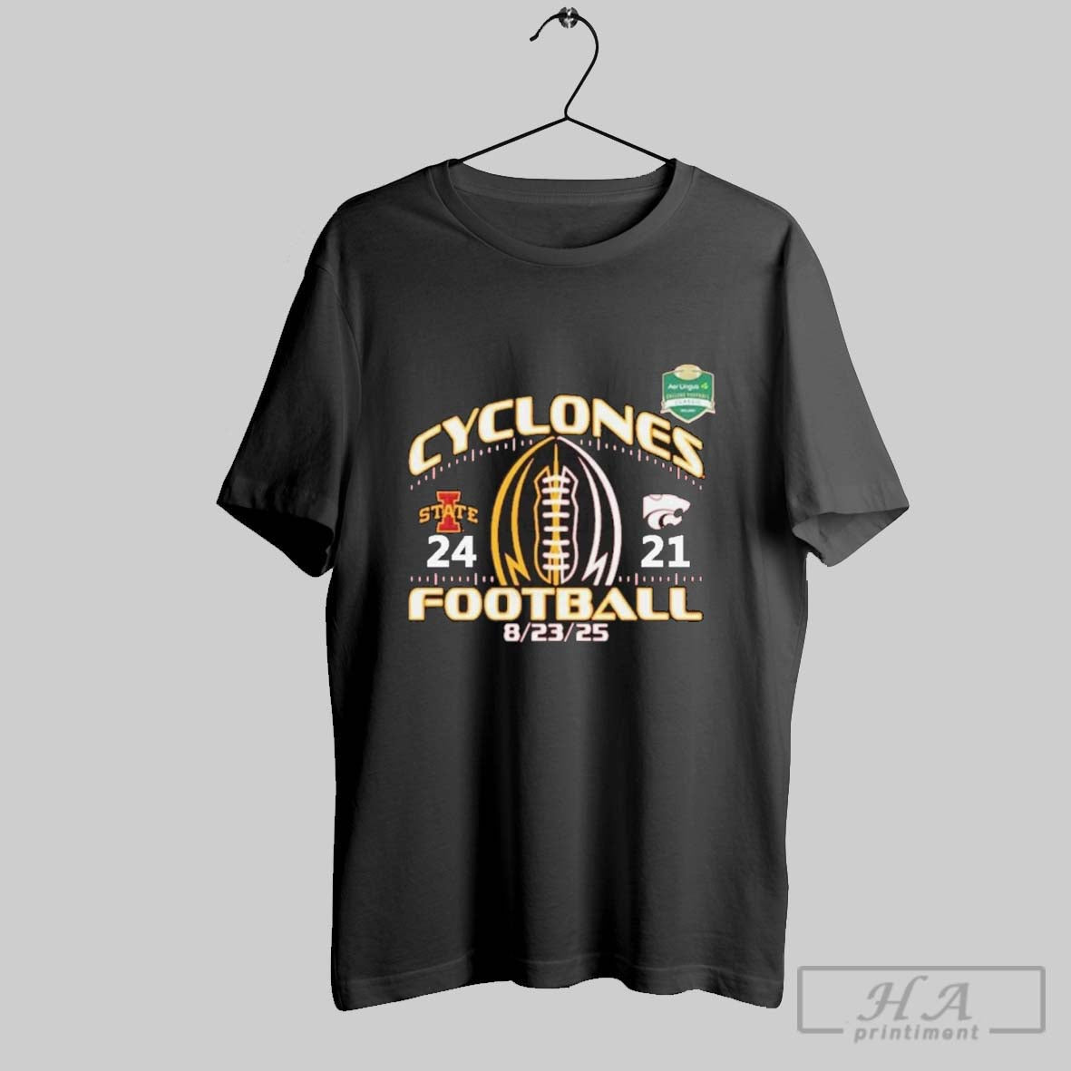 Original Iowa State Cyclones Beat Kansas 2025 College - Adult & Kids T-Shirts, Sweatshirts & Hoodies apparel design preview 1