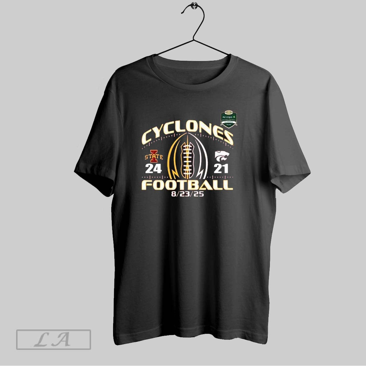 Original Iowa State Cyclones Beat Kansas Score 24 21 - Adult & Kids T-Shirts, Sweatshirts & Hoodies apparel design preview 1