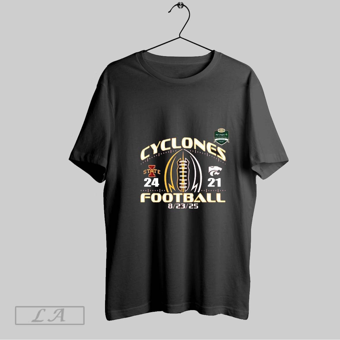 Original Iowa State Cyclones Football Beat Kansas - Adult & Kids T-Shirts, Sweatshirts & Hoodies apparel design preview 1