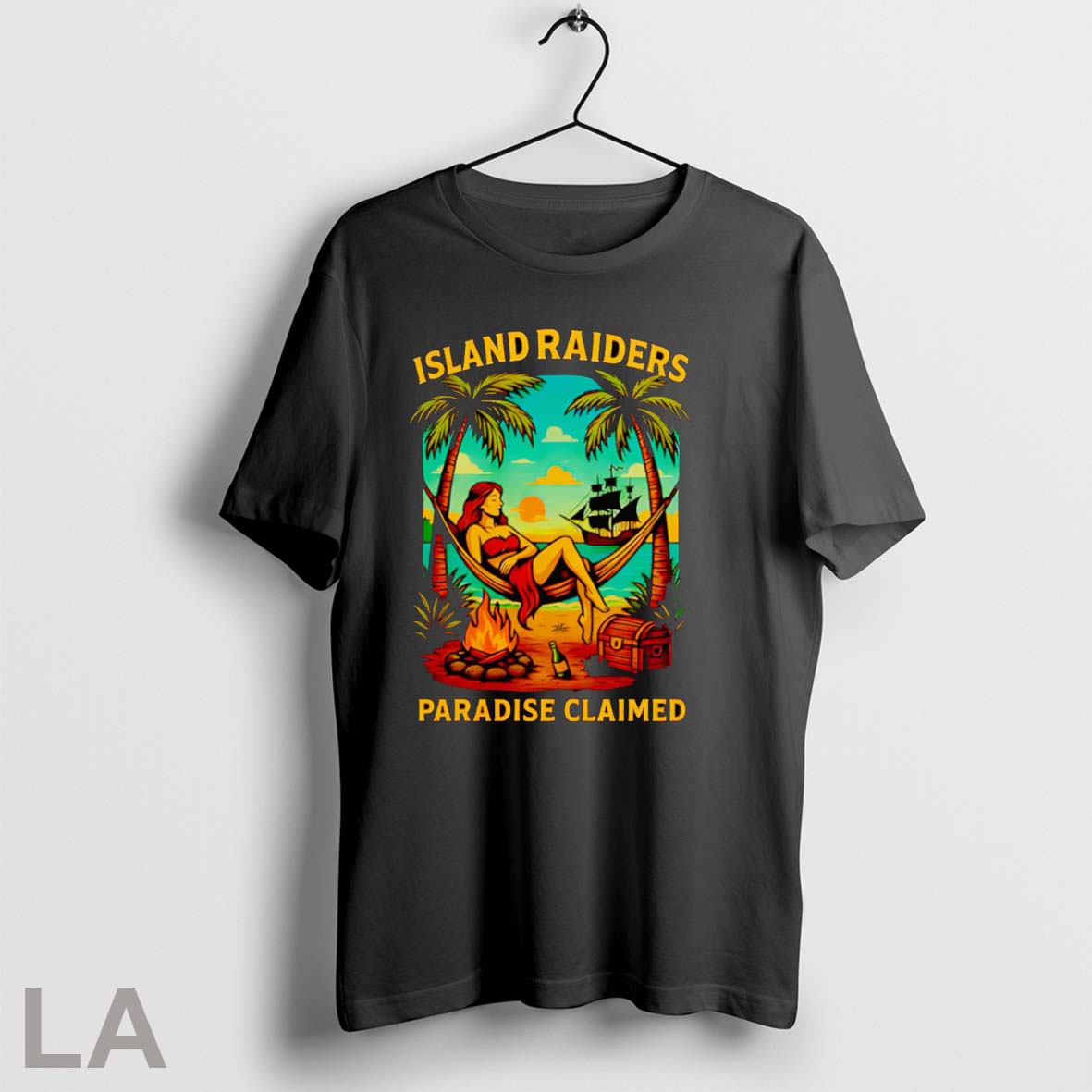 Original Island Raiders Paradise Claimed Poster - Adult & Kids T-Shirts, Sweatshirts & Hoodies apparel design preview 1