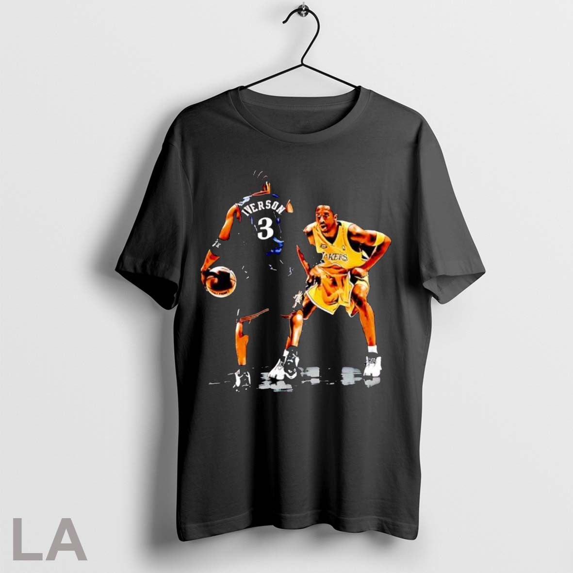 Original Iverson Vs Bryant Nba Basketball Fan Art - Adult & Kids T-Shirts, Sweatshirts & Hoodies apparel design preview 1