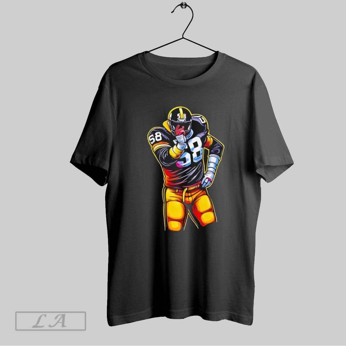 Original Jack Lambert Yinzerstitions Steelers - Adult & Kids T-Shirts, Sweatshirts & Hoodies apparel design preview 1
