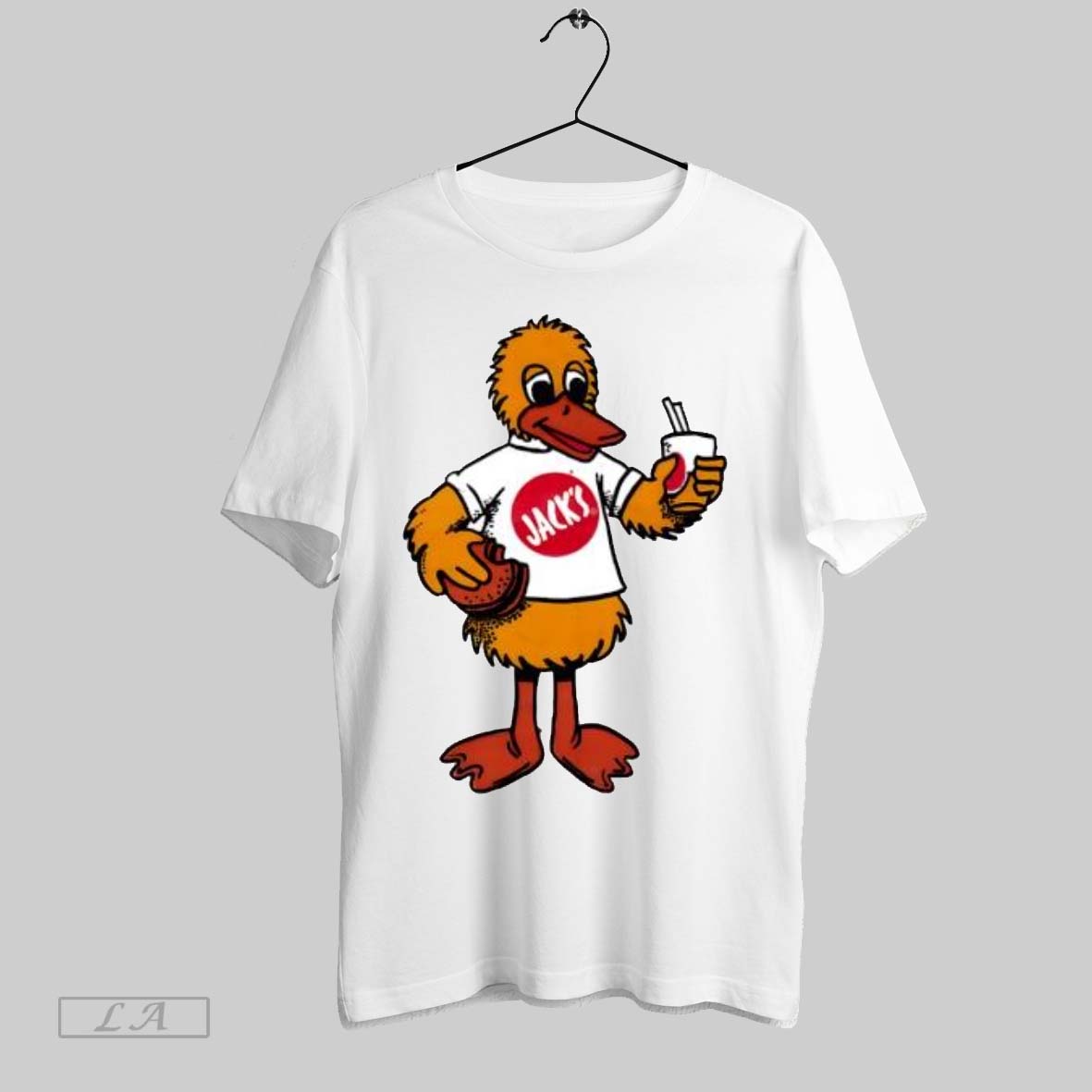 Original Jacks Foods System 1976 Vintage Duck Logo - Adult & Kids T-Shirts, Sweatshirts & Hoodies apparel design preview 1