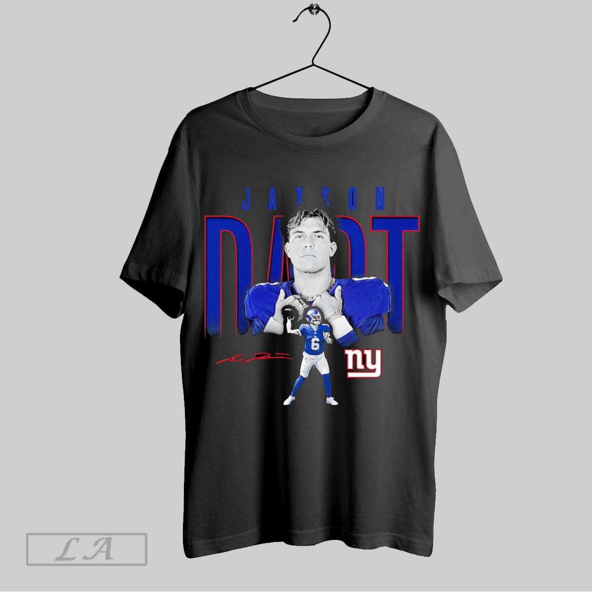 Original Jaxson Dart New York Giants Humble Shadow - Adult & Kids T-Shirts, Sweatshirts & Hoodies apparel design preview 1