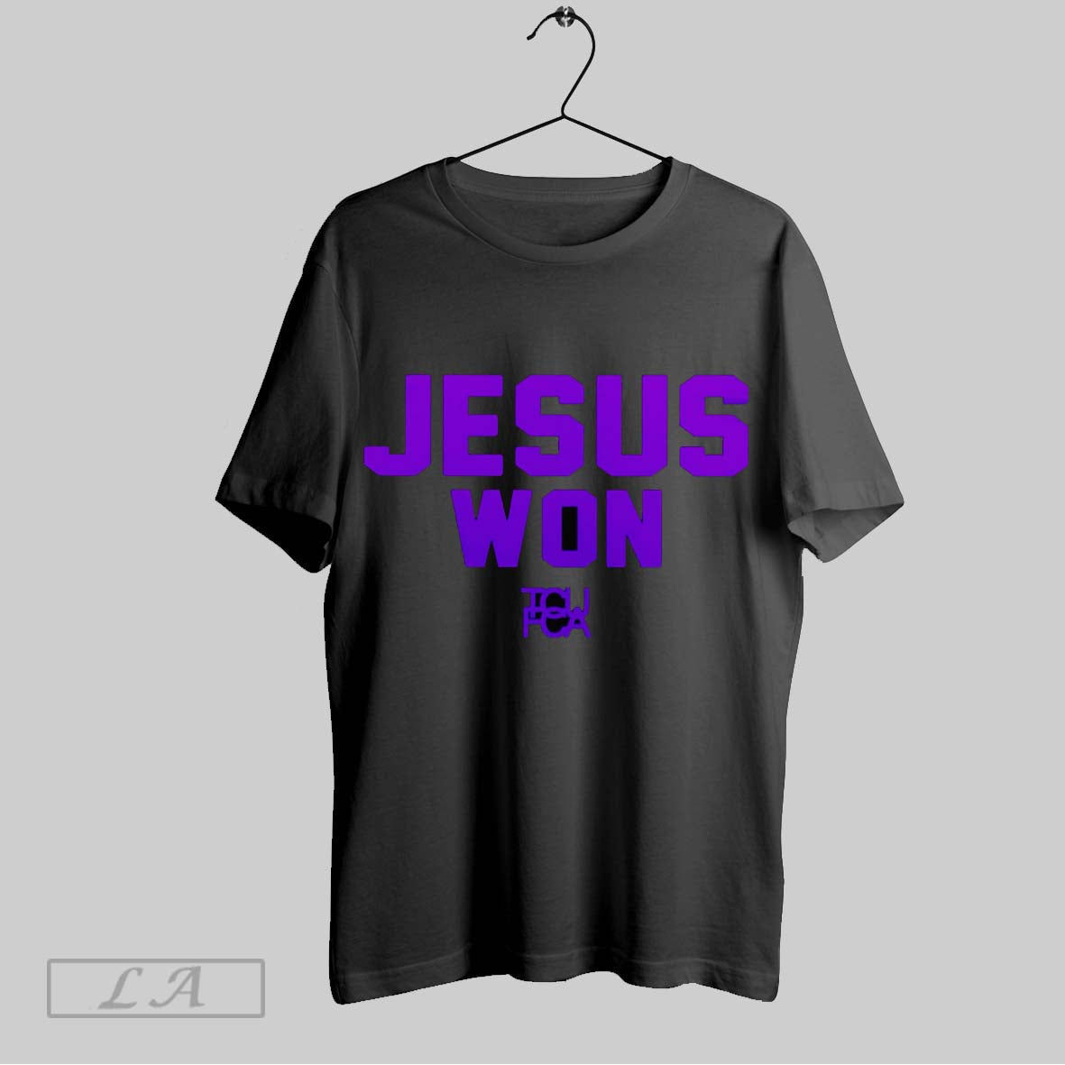 Original Jesus Won Tcu Football - Adult & Kids T-Shirts, Sweatshirts & Hoodies apparel design preview 1