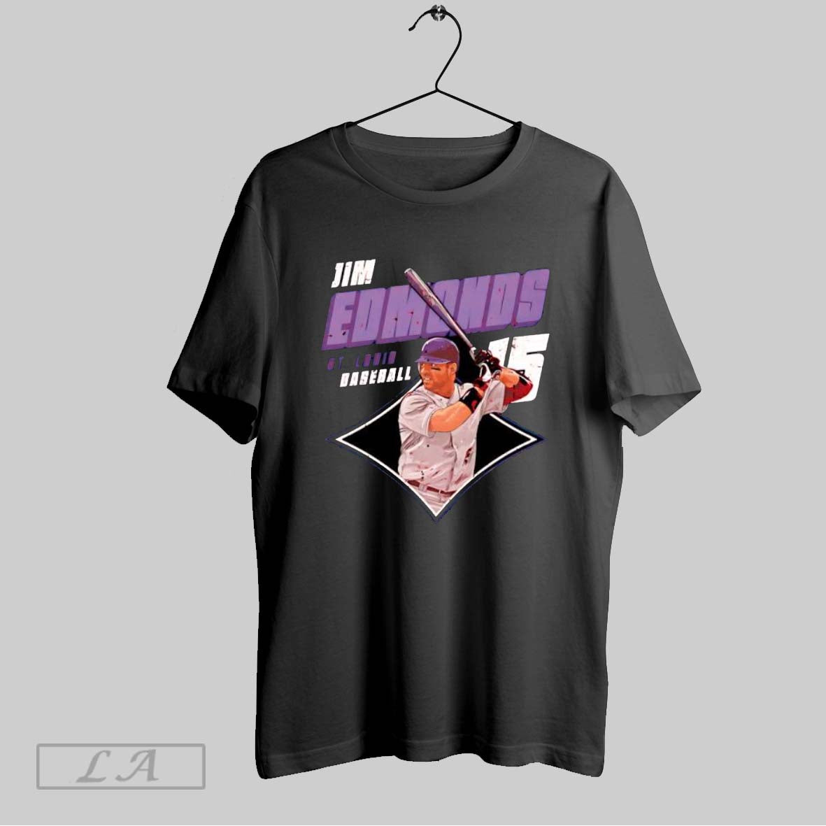 Original Jim Edmonds St Louis Diamond Number 15 - Adult & Kids T-Shirts, Sweatshirts & Hoodies apparel design preview 1