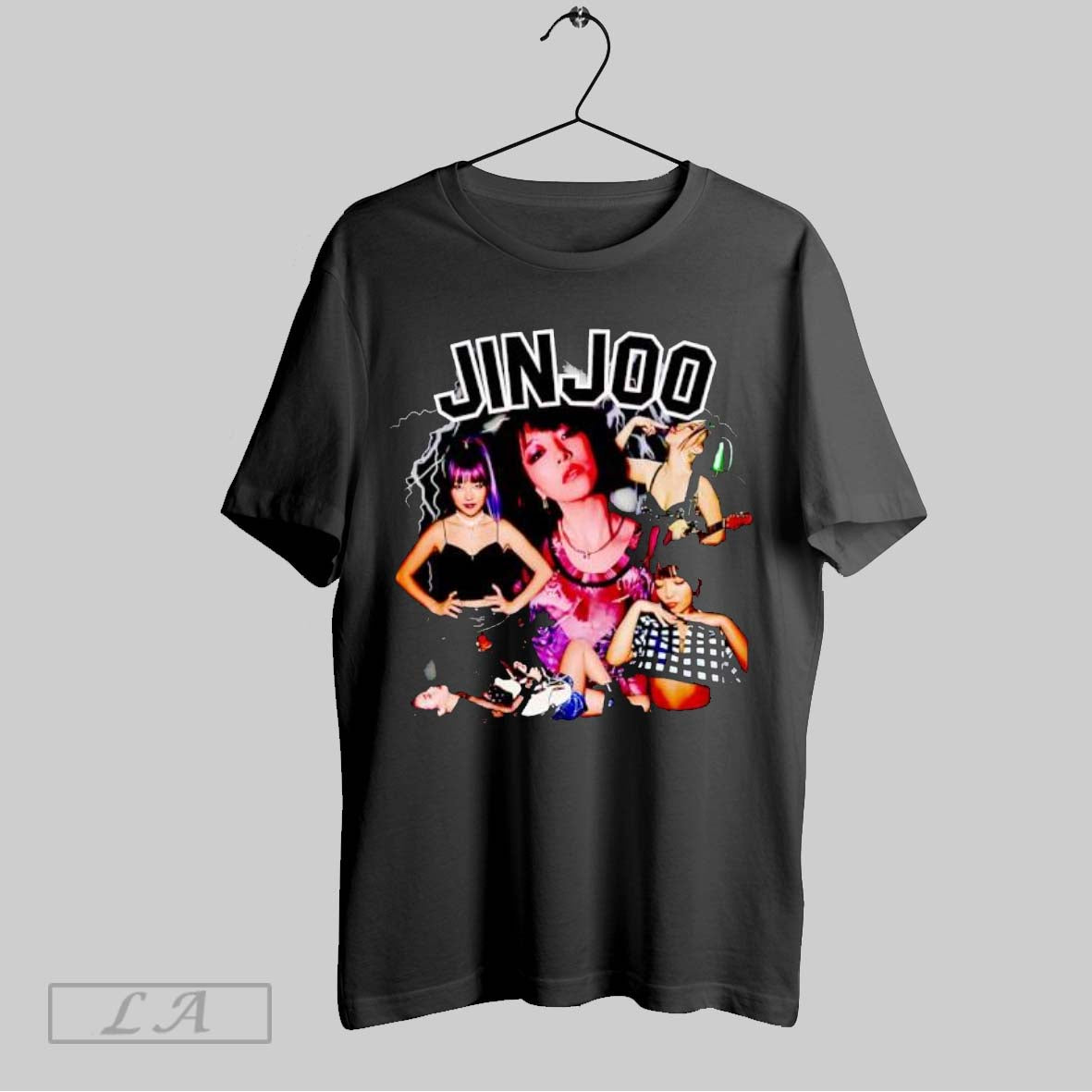 Original Jinjoo Electric Guitar Collage Graphic - Adult & Kids T-Shirts, Sweatshirts & Hoodies apparel design preview 1
