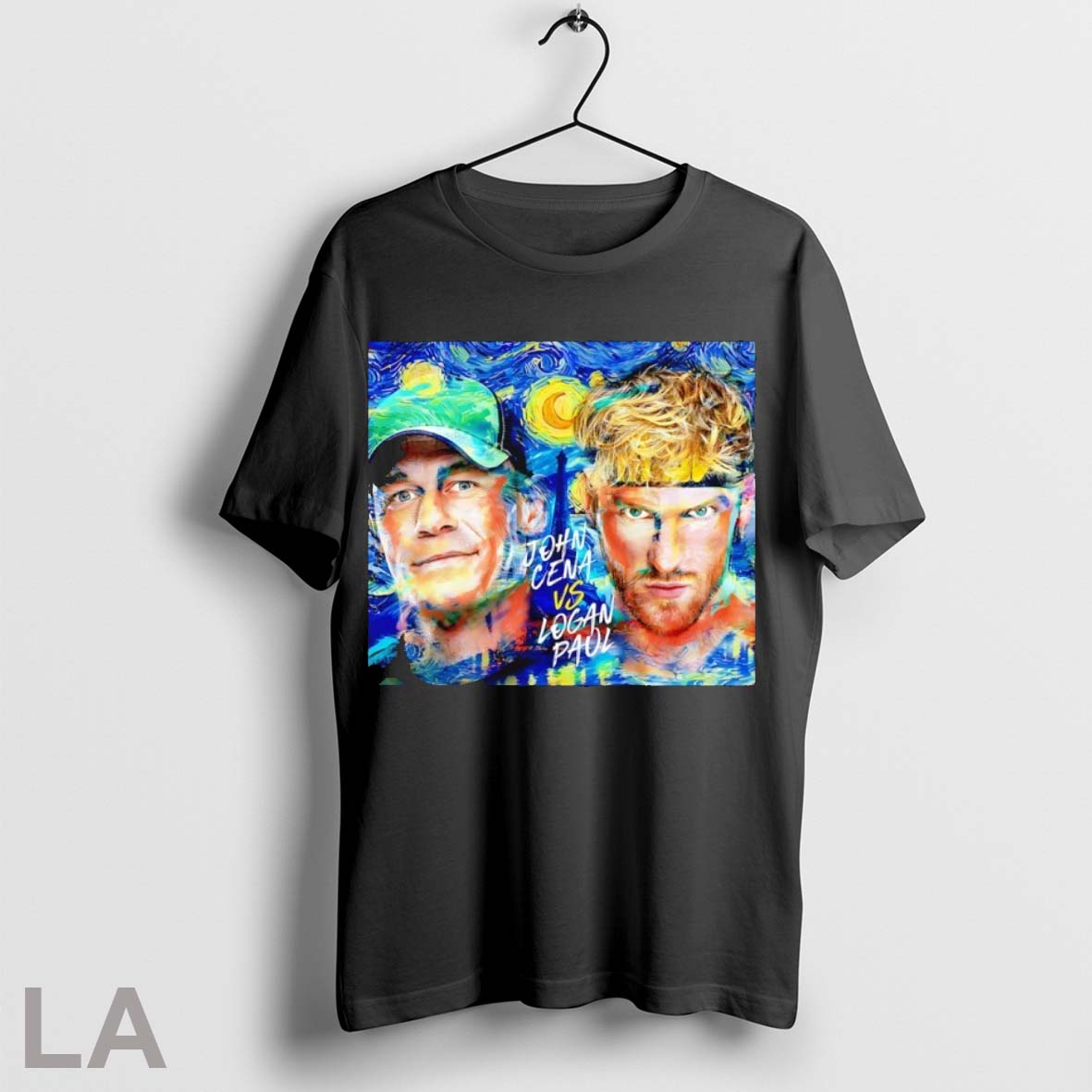 Original John Cena Vs Logan Paul The Starry Night - Adult & Kids T-Shirts, Sweatshirts & Hoodies apparel design preview 1