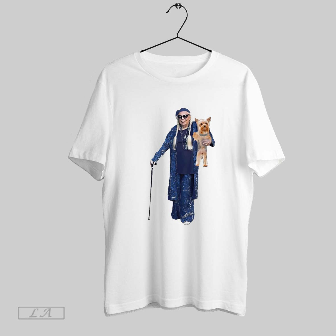 Original Joni Mitchell And Yorkshire Terrier - Adult & Kids T-Shirts, Sweatshirts & Hoodies apparel design preview 1
