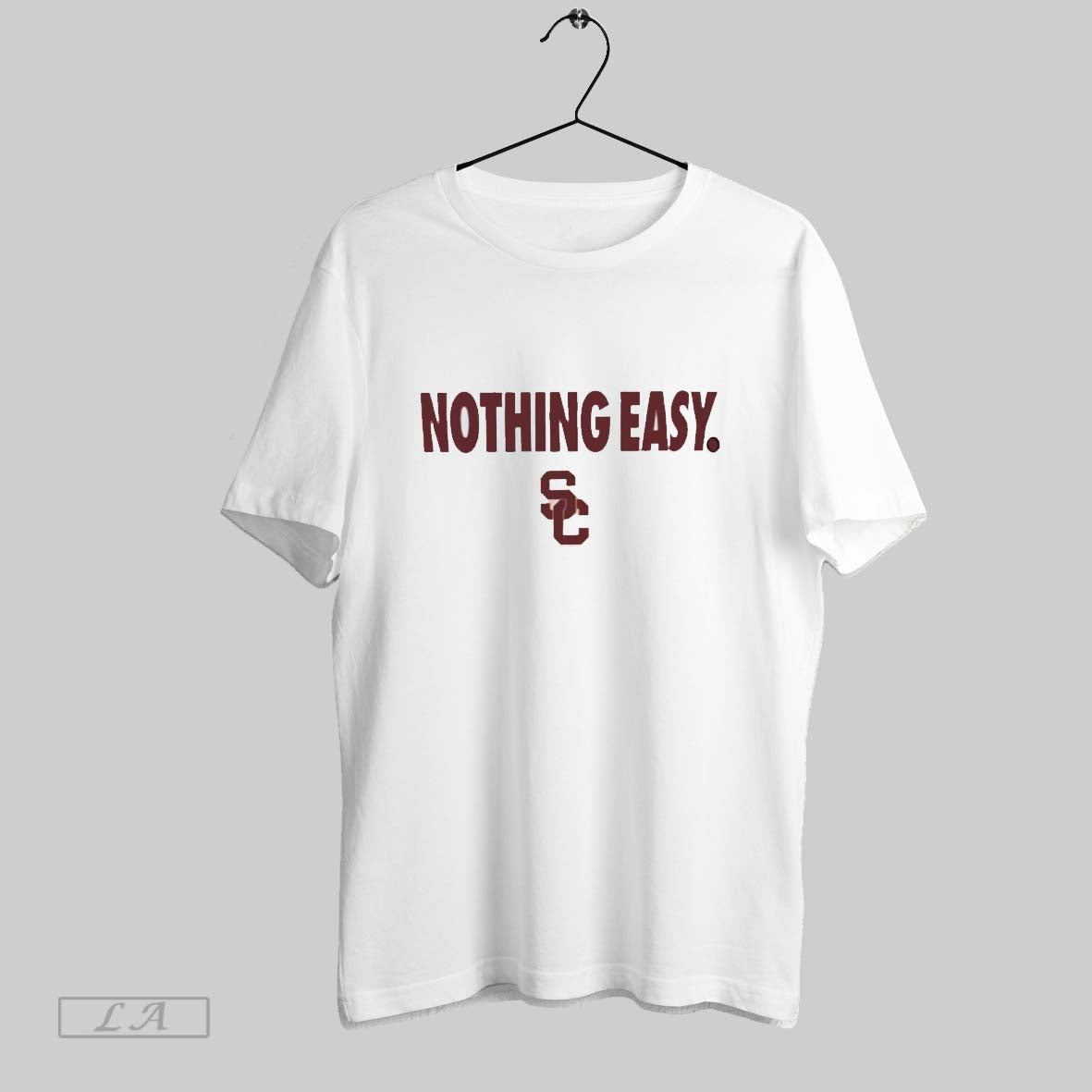 Original Ju Watkins Usc Trojans Nothing Easy - Adult & Kids T-Shirts, Sweatshirts & Hoodies apparel design preview 1