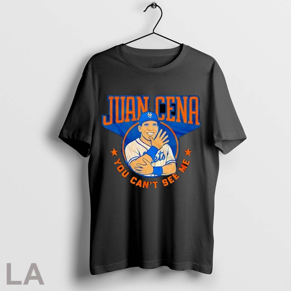 Original Juan Cena You Cant See Me Mets Baseball - Adult & Kids T-Shirts, Sweatshirts & Hoodies apparel design preview 1