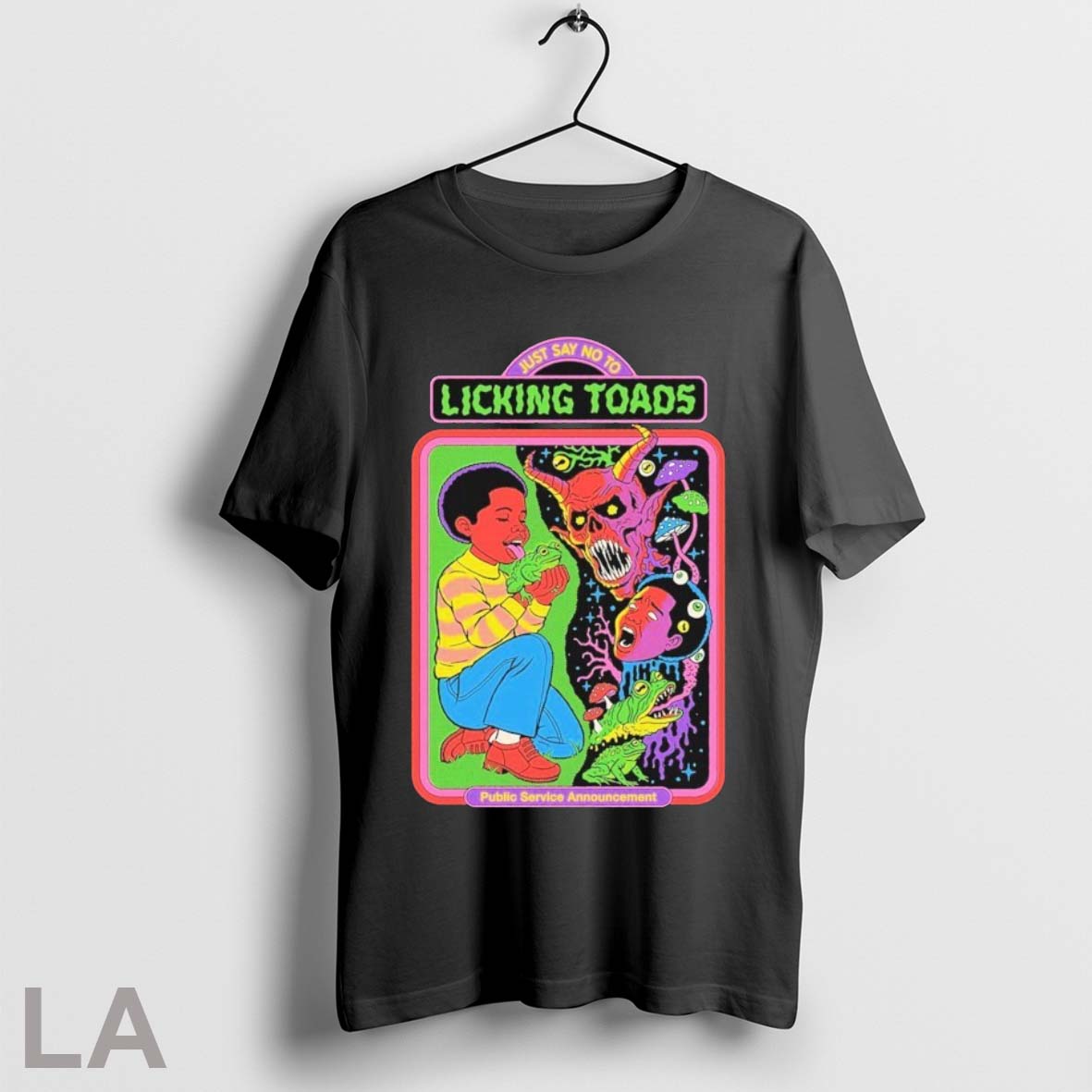 Original Just Say No To Licking Toad Public Service - Adult & Kids T-Shirts, Sweatshirts & Hoodies apparel design preview 1