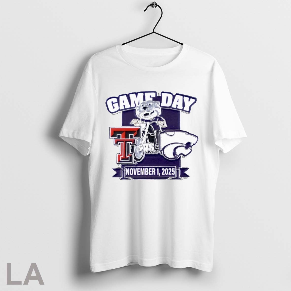Original K State Wildcats Vs Texas Tech Red Raiders - Adult & Kids T-Shirts, Sweatshirts & Hoodies apparel design preview 1