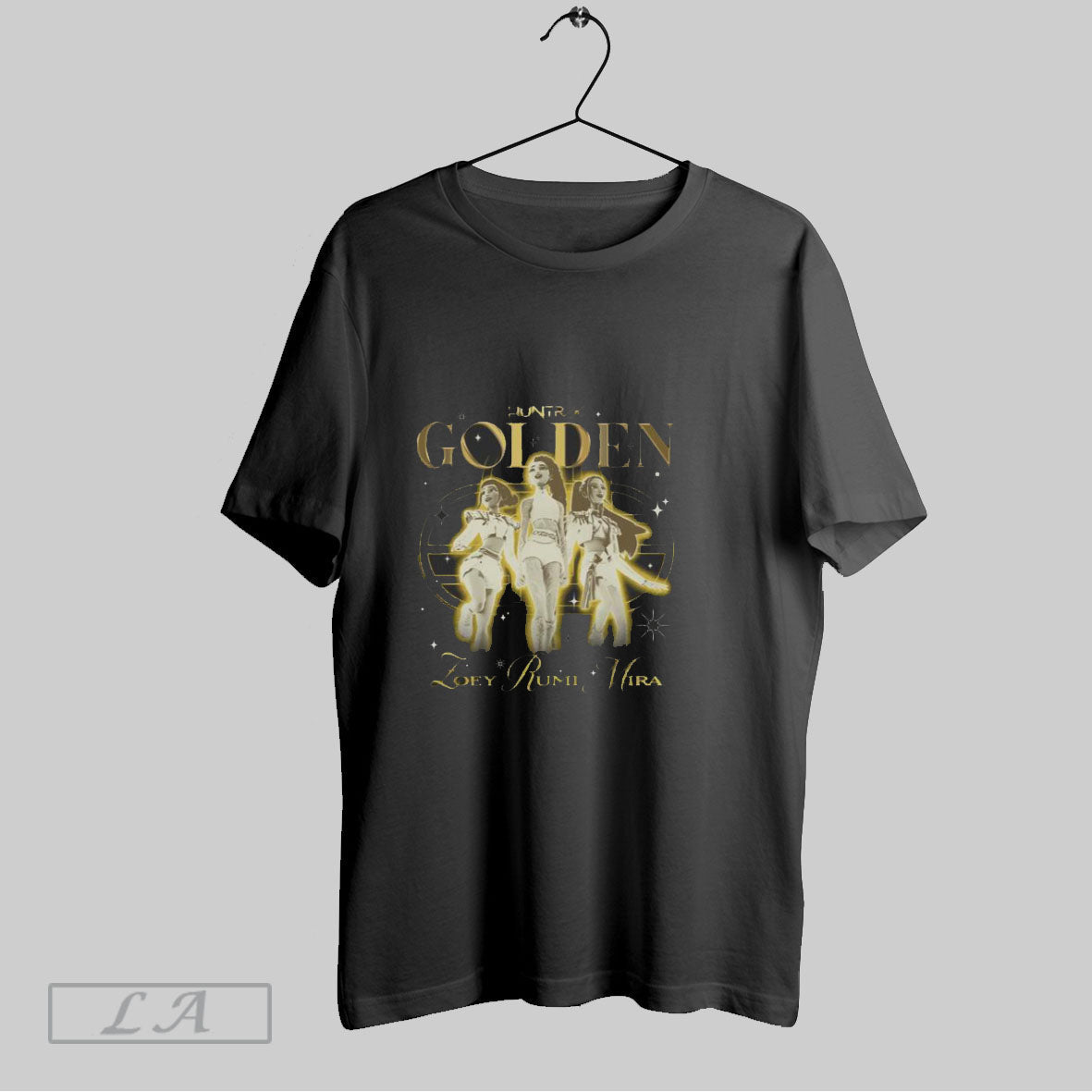 Original Kpop Demon Hunters Huntrix Golden Trio - Adult & Kids T-Shirts, Sweatshirts & Hoodies apparel design preview 1