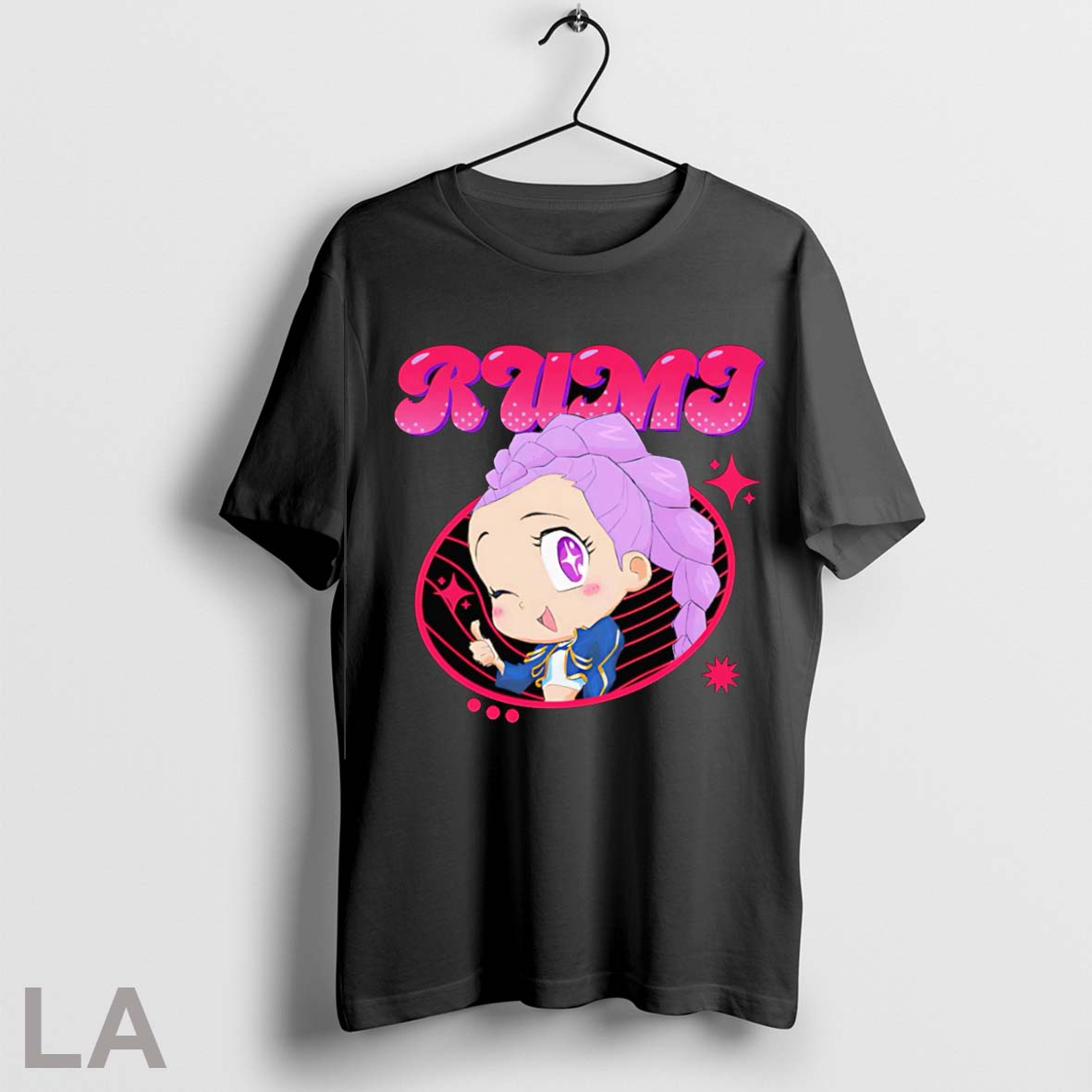 Original Kpop Demon Hunters Rumi Chibi Poster - Adult & Kids T-Shirts, Sweatshirts & Hoodies apparel design preview 1