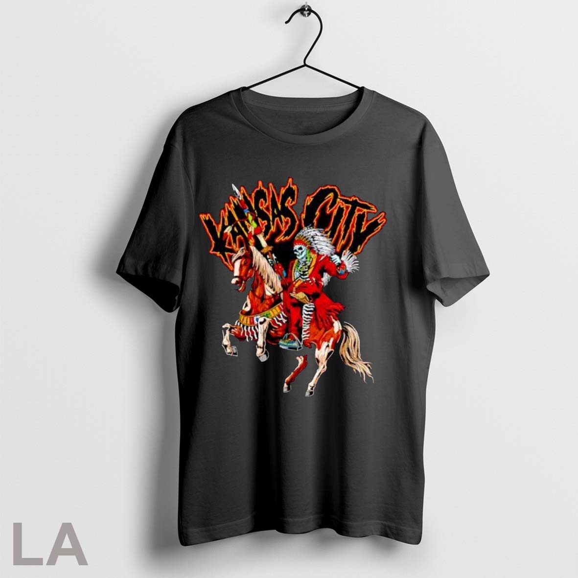 Original Kansas City Chiefs Skeleton Tribal Chief On - Adult & Kids T-Shirts, Sweatshirts & Hoodies apparel design preview 1