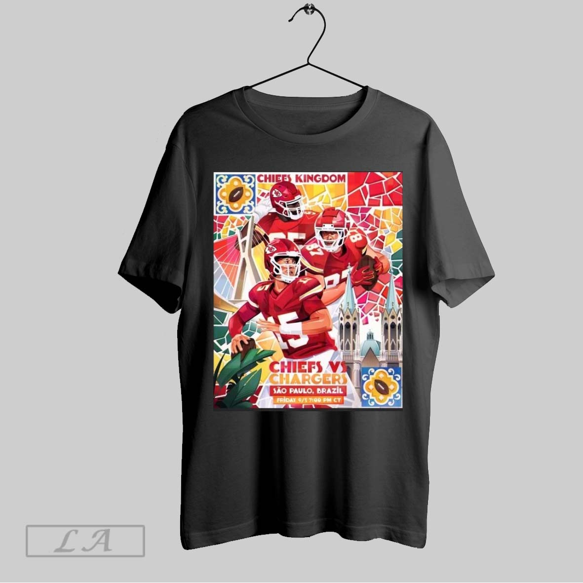 Original Kansas City Chiefs Vs Los Angeles Chargers - Adult & Kids T-Shirts, Sweatshirts & Hoodies apparel design preview 1