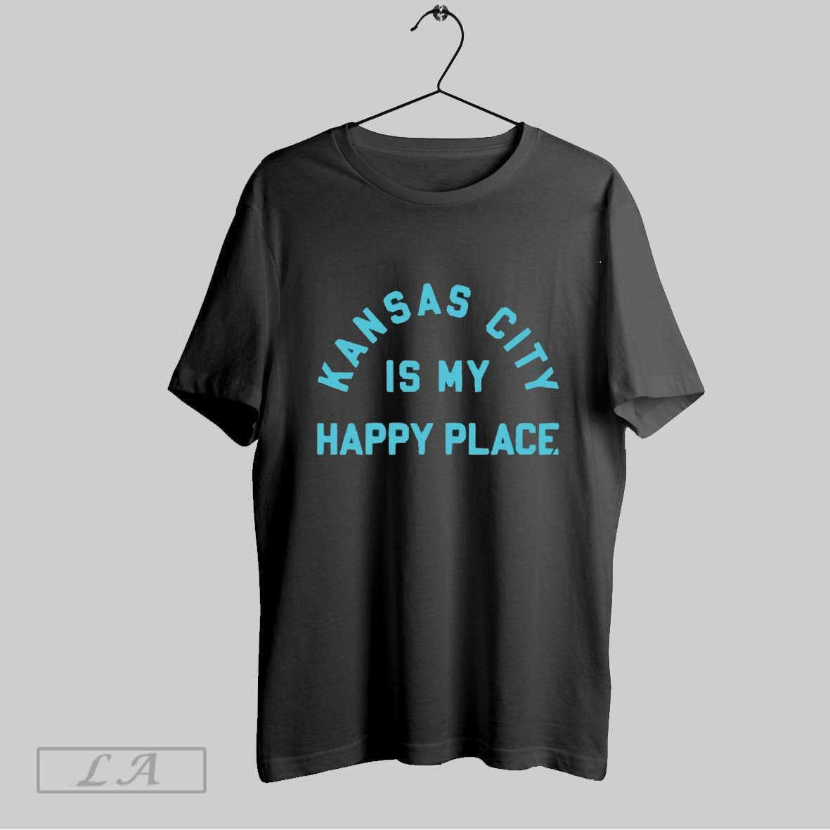 Original Kansas City Is My Happy Place - Adult & Kids T-Shirts, Sweatshirts & Hoodies apparel design preview 1