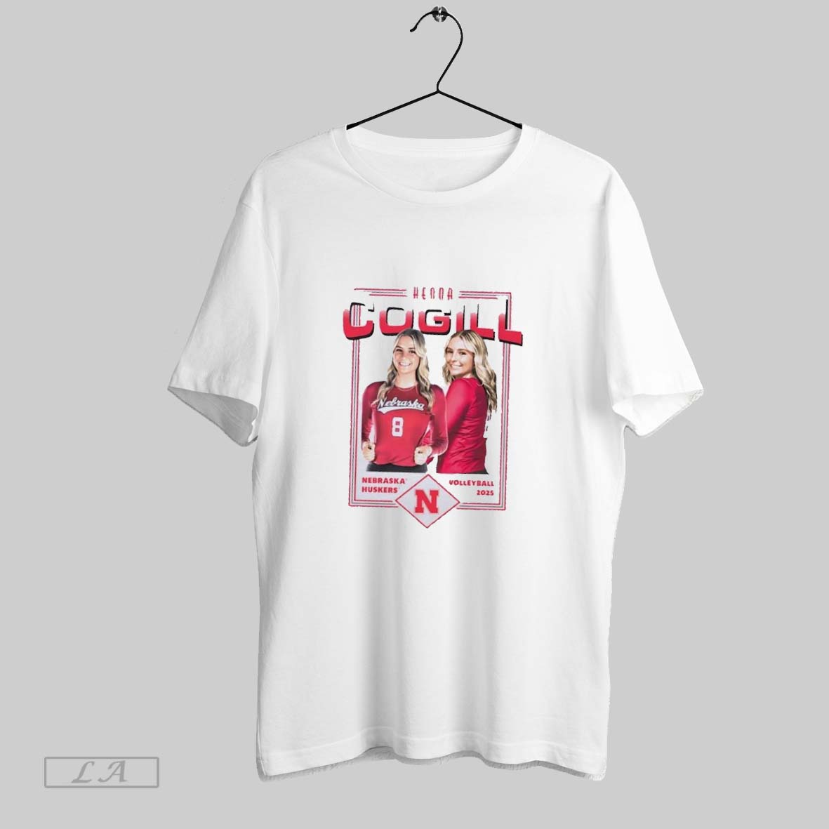 Original Kenna Cogill Illustrated Nebraska Huskers - Adult & Kids T-Shirts, Sweatshirts & Hoodies apparel design preview 1