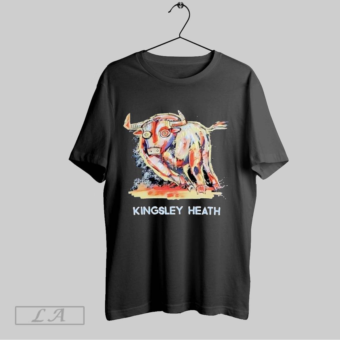 Original Kingsley Heath Abstract Bull Artwork Vintage - Adult & Kids T-Shirts, Sweatshirts & Hoodies apparel design preview 1