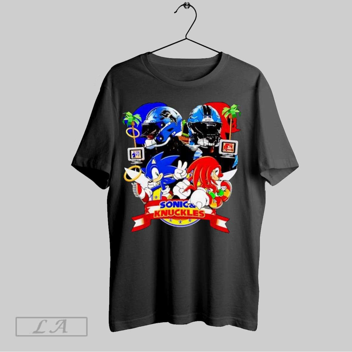 Original Knuckles Detroit Lions Football Players - Adult & Kids T-Shirts, Sweatshirts & Hoodies apparel design preview 1