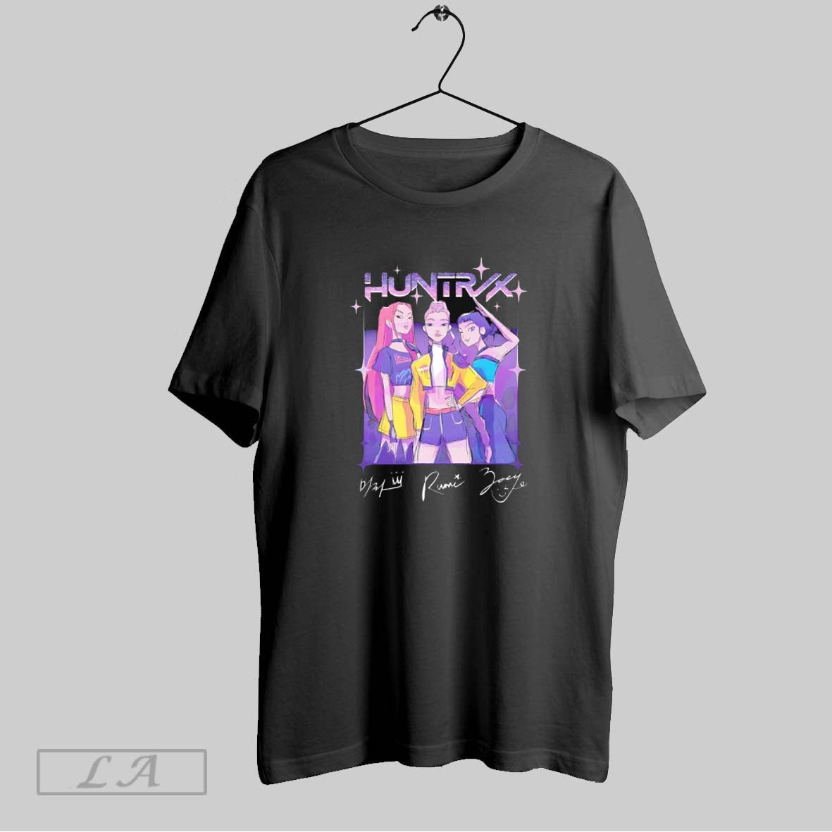 Original Kpop Demon Hunters Huntr X Sketch Signature - Adult & Kids T-Shirts, Sweatshirts & Hoodies apparel design preview 1