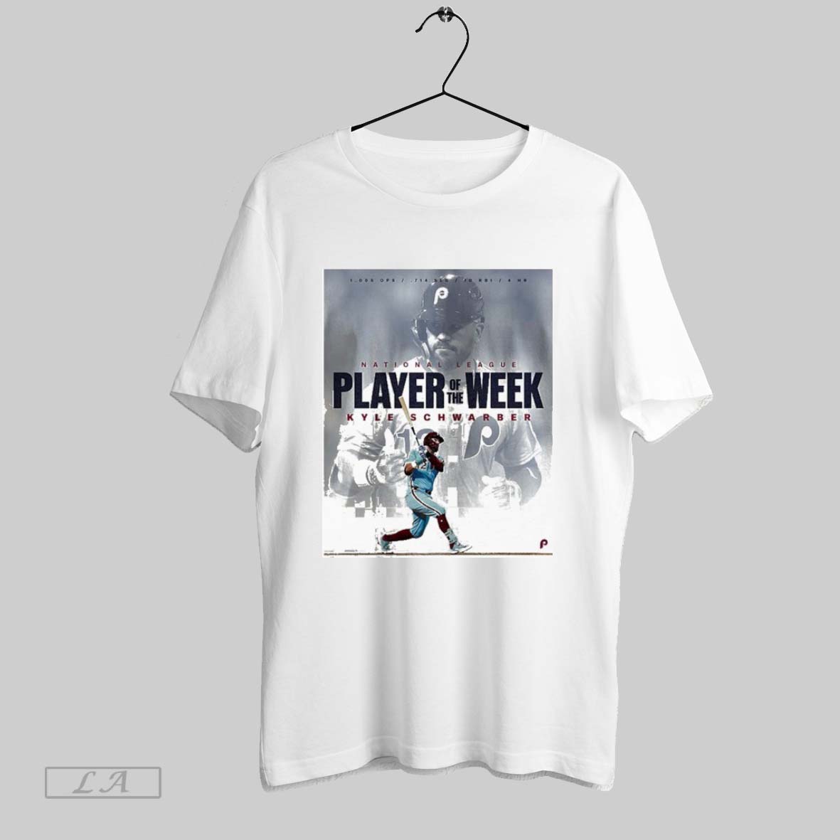 Original Kyle Schwarber National League Player Of The - Adult & Kids T-Shirts, Sweatshirts & Hoodies apparel design preview 1