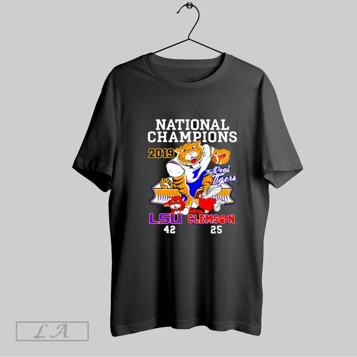 Original Lsu Vs Clemson 42 25 National Champions 2019 - Adult & Kids T-Shirts, Sweatshirts & Hoodies apparel design preview 1