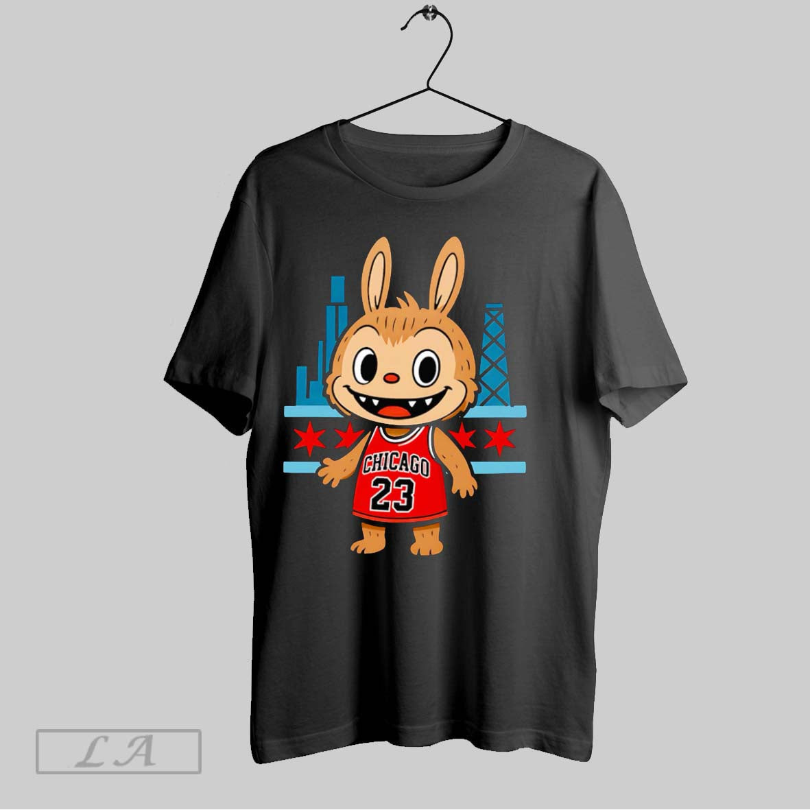 Original Labubu Chicago Bulls Basketball - Adult & Kids T-Shirts, Sweatshirts & Hoodies apparel design preview 1