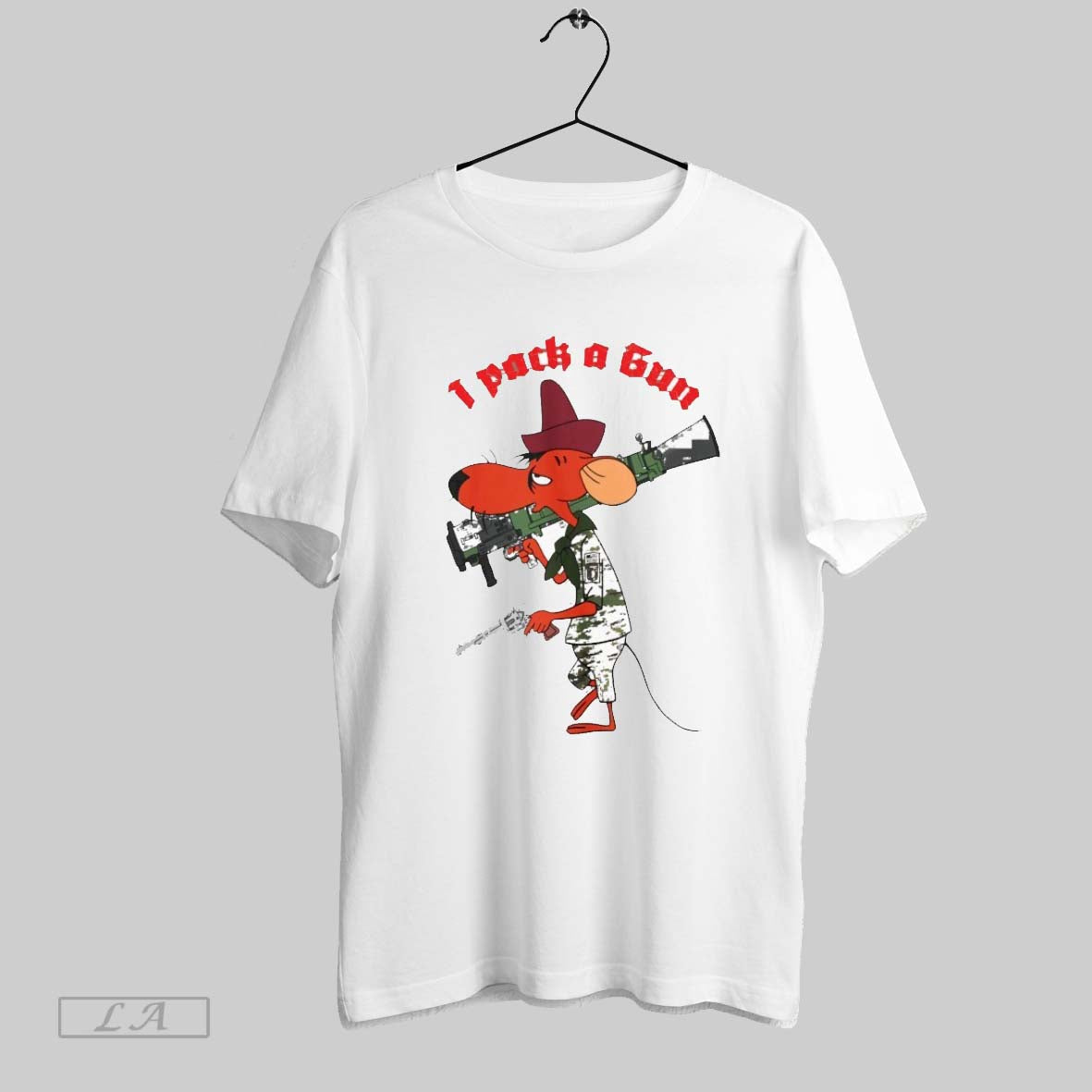 Original Lento Rodriguez I Pack A Gun - Adult & Kids T-Shirts, Sweatshirts & Hoodies apparel design preview 1