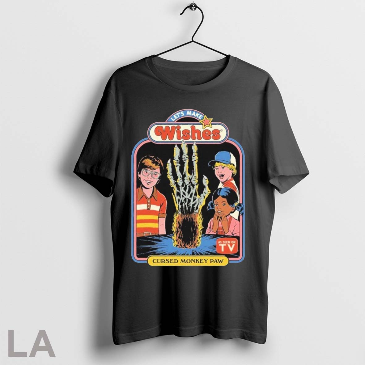 Original Lets Make Wishes Cursed Monkey Paw As Seen - Adult & Kids T-Shirts, Sweatshirts & Hoodies apparel design preview 1