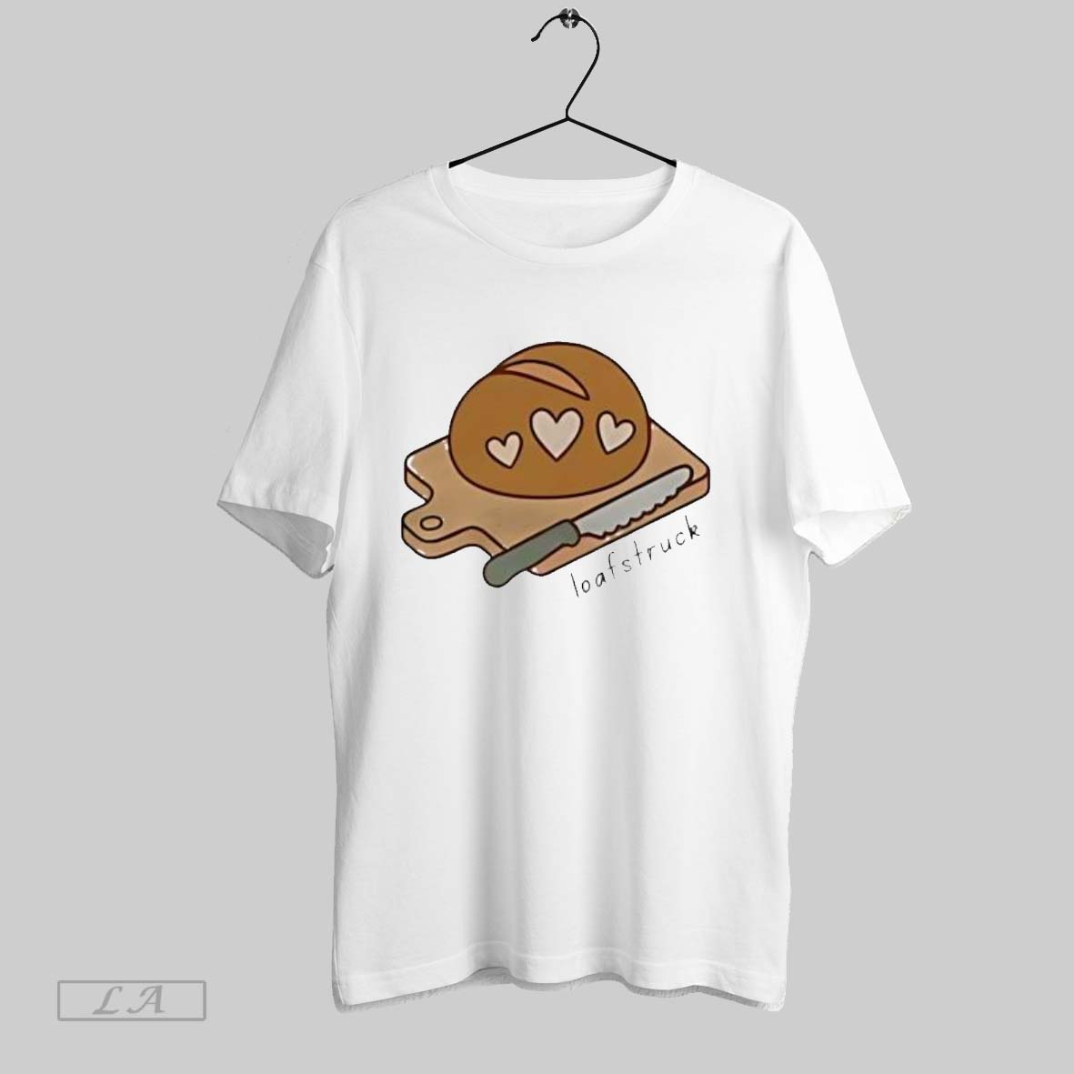 Original Loaf Struck Cute Of Bread With Hearts - Adult & Kids T-Shirts, Sweatshirts & Hoodies apparel design preview 1