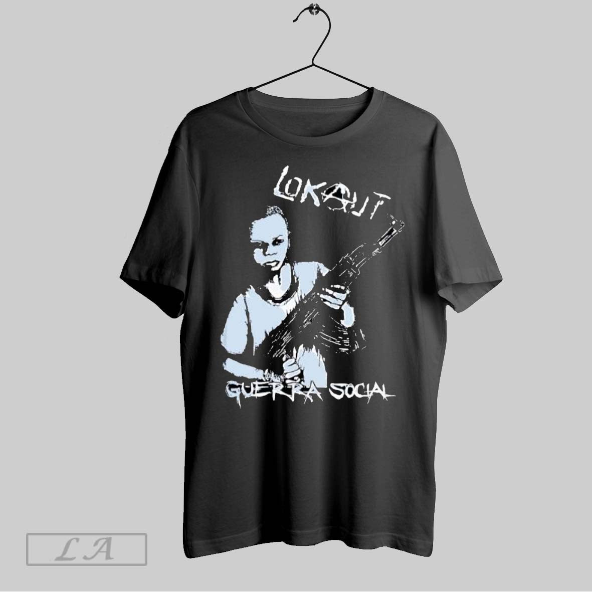 Original Lokaut Guerra Social Child Ak 47 - Adult & Kids T-Shirts, Sweatshirts & Hoodies apparel design preview 1