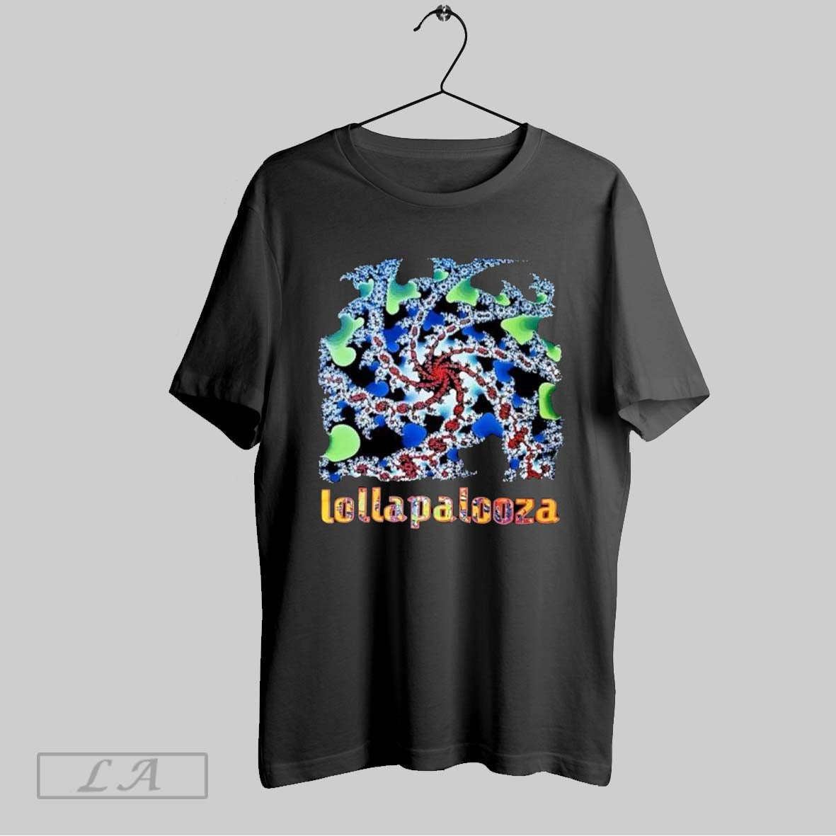 Original Lollapalooza Fractal Spiral - Adult & Kids T-Shirts, Sweatshirts & Hoodies apparel design preview 1