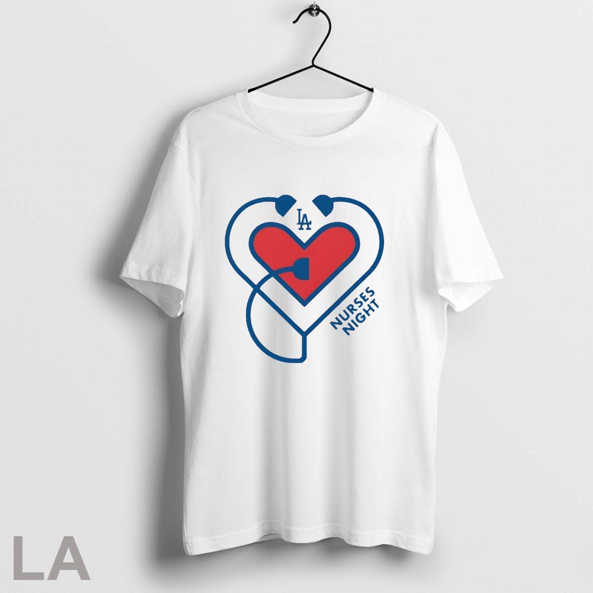 Original Los Angeles Dodgers Nurses Night 2025 - Adult & Kids T-Shirts, Sweatshirts & Hoodies apparel design preview 1