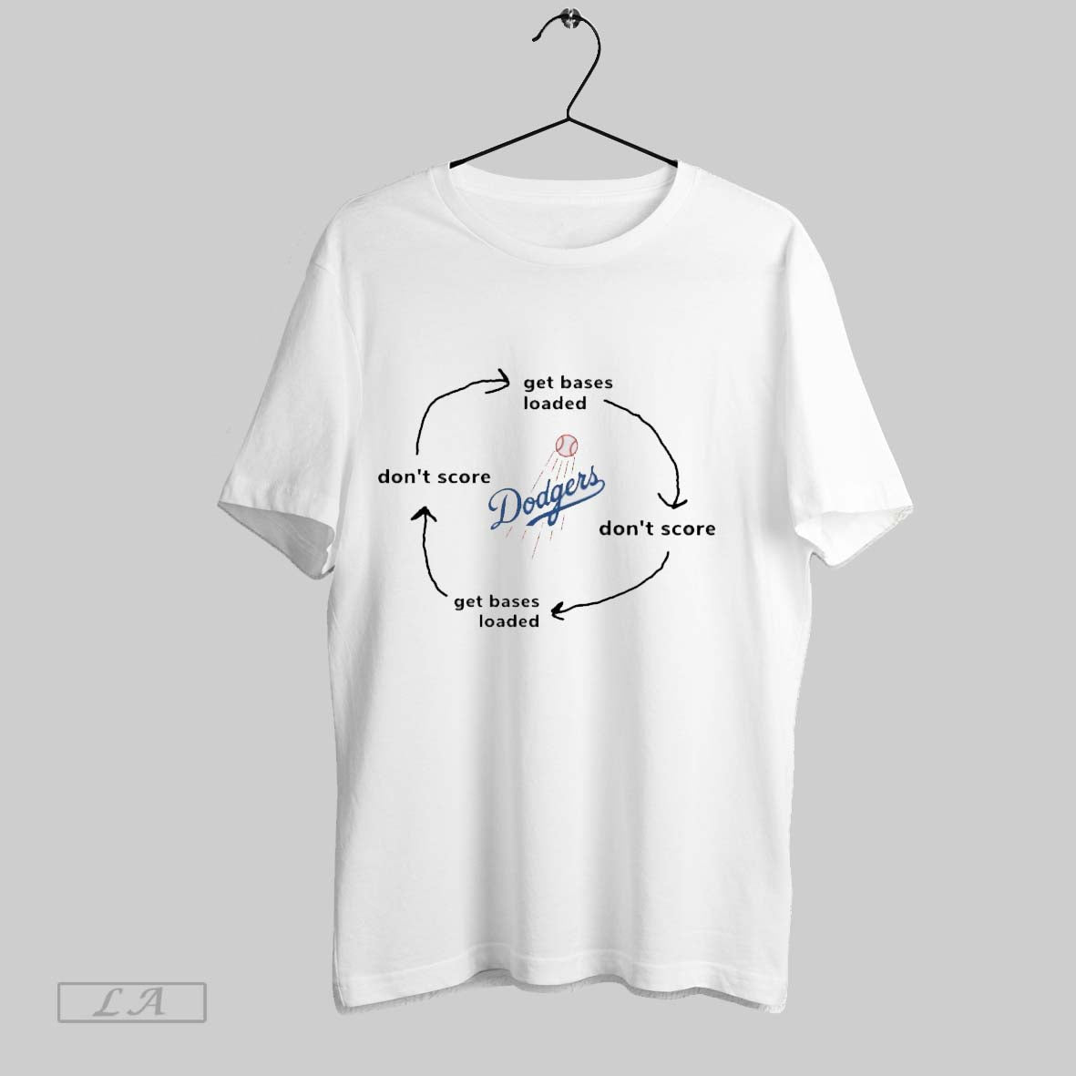Original Los Angeles Dodgers Get Bases Loaded Dont - Adult & Kids T-Shirts, Sweatshirts & Hoodies apparel design preview 1