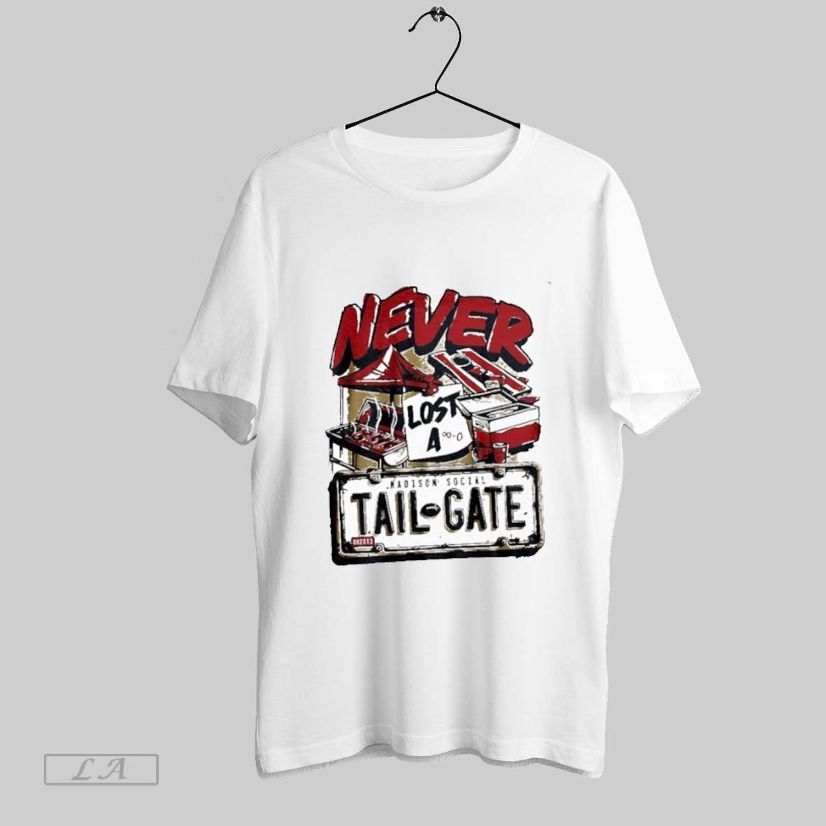 Original Madison Social Never Lost A Tailgate - Adult & Kids T-Shirts, Sweatshirts & Hoodies apparel design preview 1