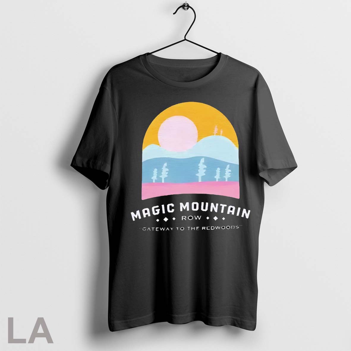 Original Magic Mountain Row Gateway To The Redwoods - Adult & Kids T-Shirts, Sweatshirts & Hoodies apparel design preview 1