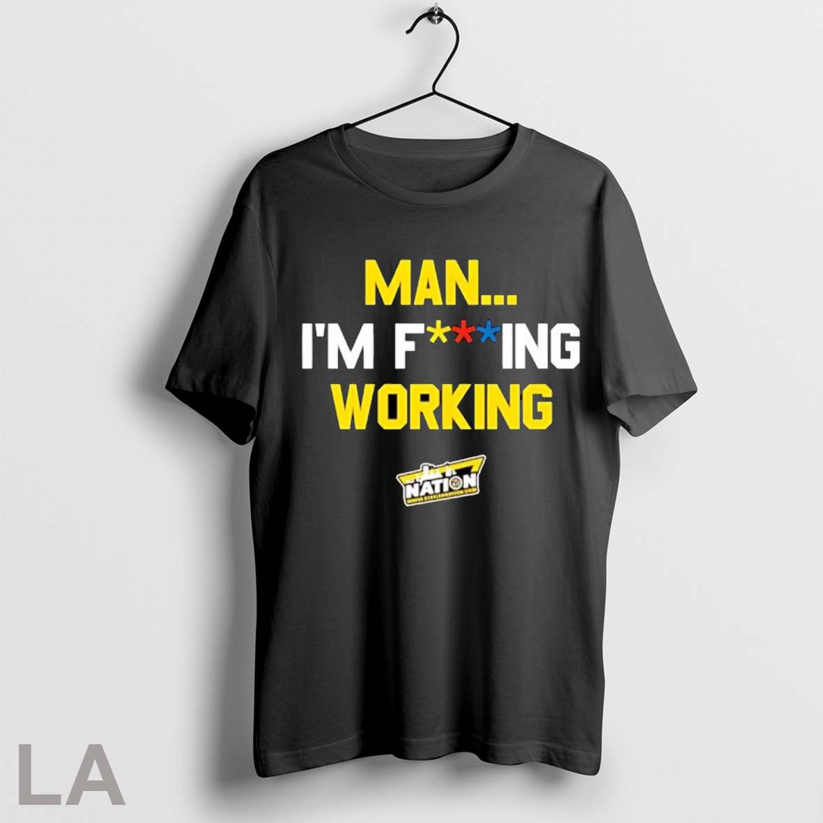 Original Man Im Fucking Working Funny Slogan - Adult & Kids T-Shirts, Sweatshirts & Hoodies apparel design preview 1