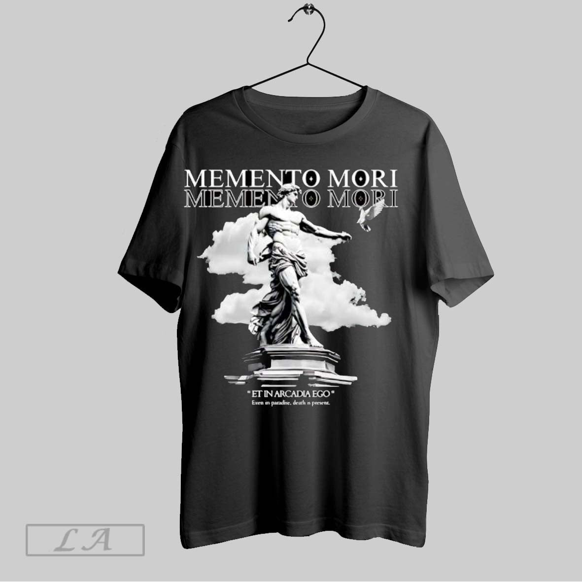 Original Memento Mori Et In Arcadia Ego Even Paradise - Adult & Kids T-Shirts, Sweatshirts & Hoodies apparel design preview 1