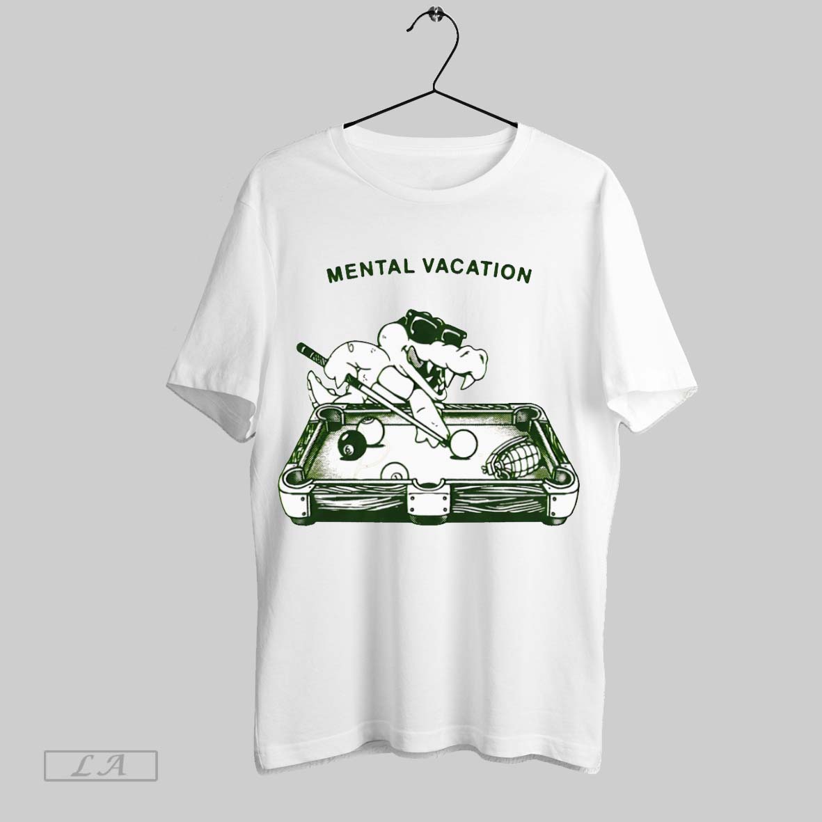 Original Mental Vacation White Poster - Adult & Kids T-Shirts, Sweatshirts & Hoodies apparel design preview 1